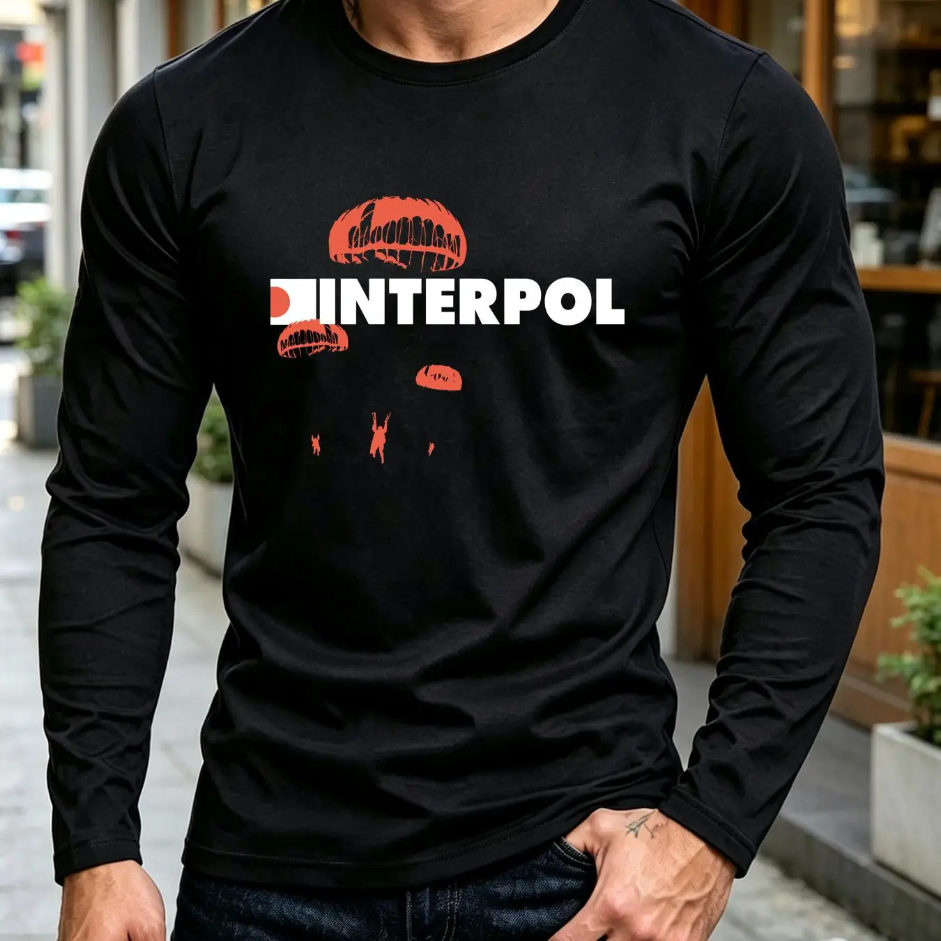 Футболка Interpol, стилизованн – обзор и цена Streetwear Brand Vintage