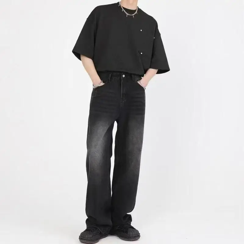Корейские модные мужские джинс – обзор и цена Streetwear Brand Denim